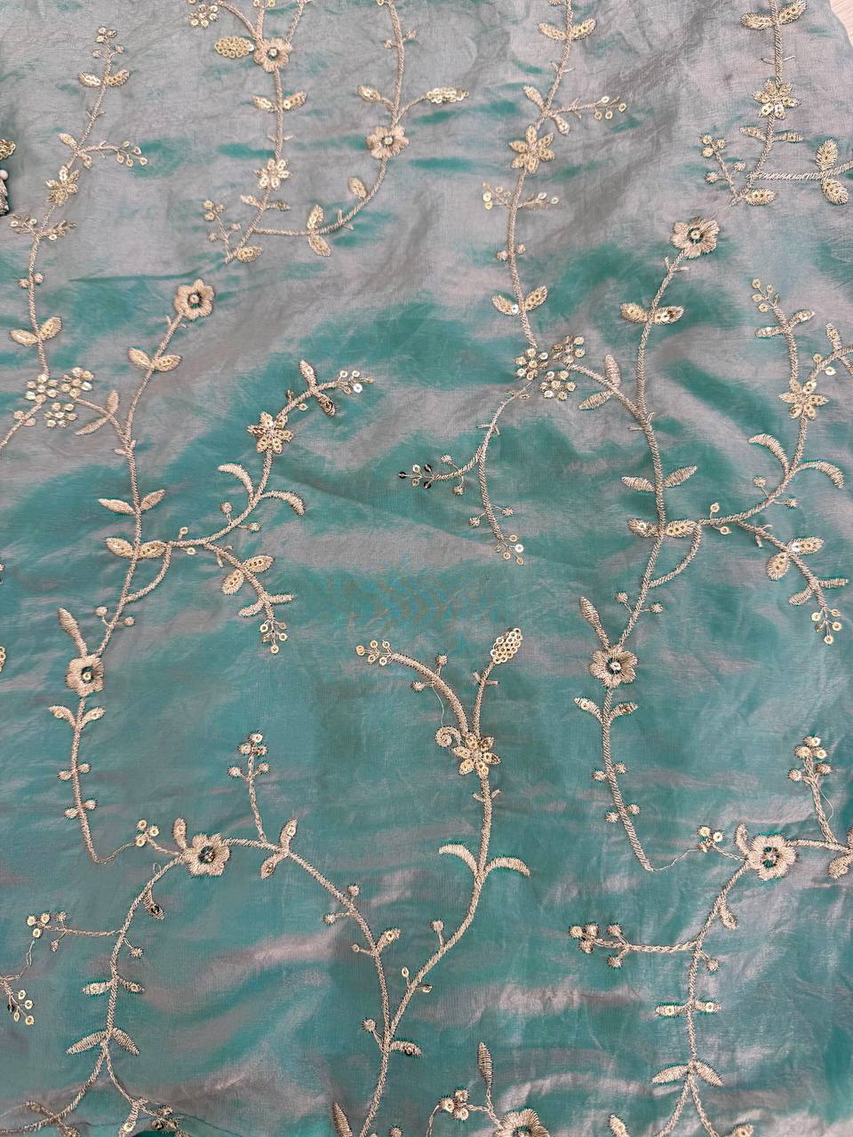 Designer Fendy Silk Kurta Plazo Set with Embroidered Dupatta