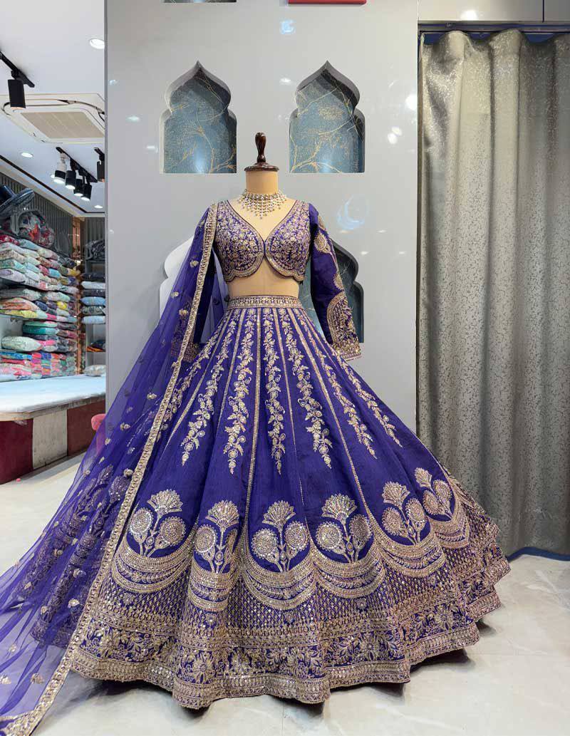 Premium Star Georgette Embroidered Sequins Lehenga Choli with Dupatta
