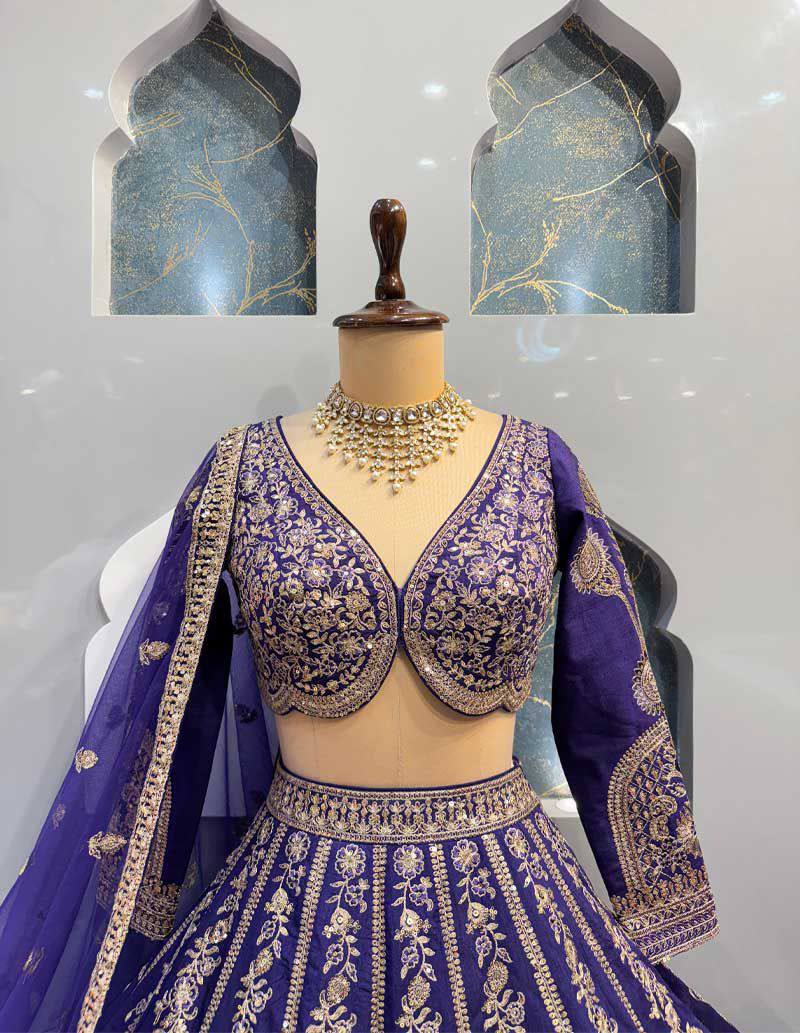 Premium Star Georgette Embroidered Sequins Lehenga Choli with Dupatta