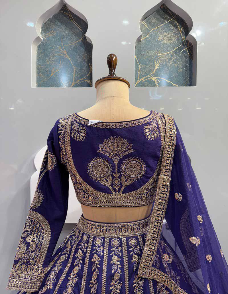 Premium Star Georgette Embroidered Sequins Lehenga Choli with Dupatta