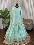 Women's Designer Japan Satin Lehenga Set