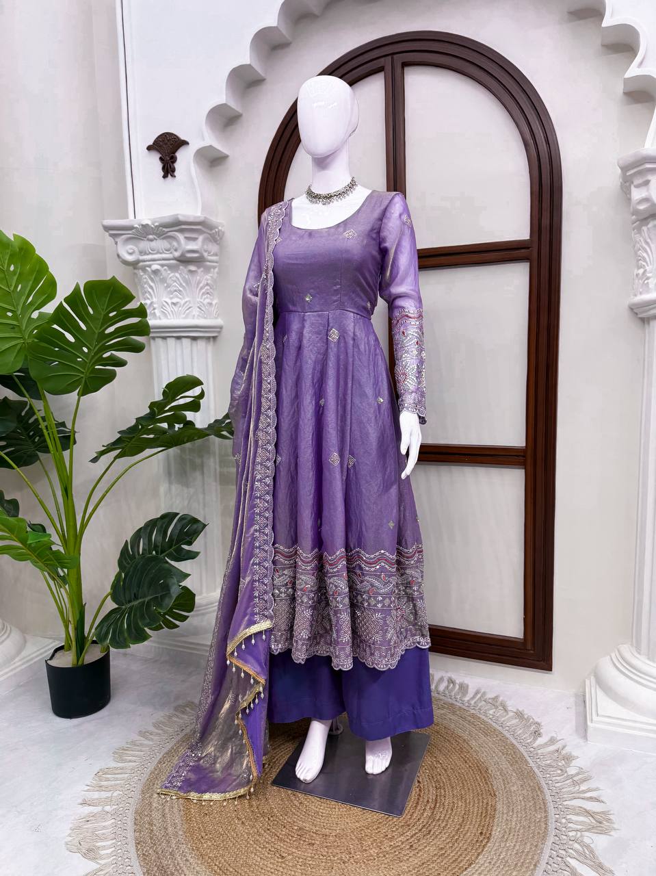 Grace – Premium Embroidered Anarkali Suit Set