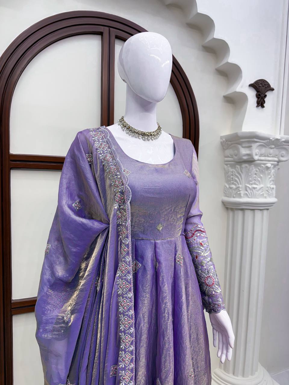 Grace – Premium Embroidered Anarkali Suit Set