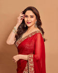 Premium Red Occasion Wear Saree