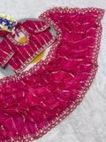 Premium Fandy Satin Silk Saree with Stitched Designer Blouse
