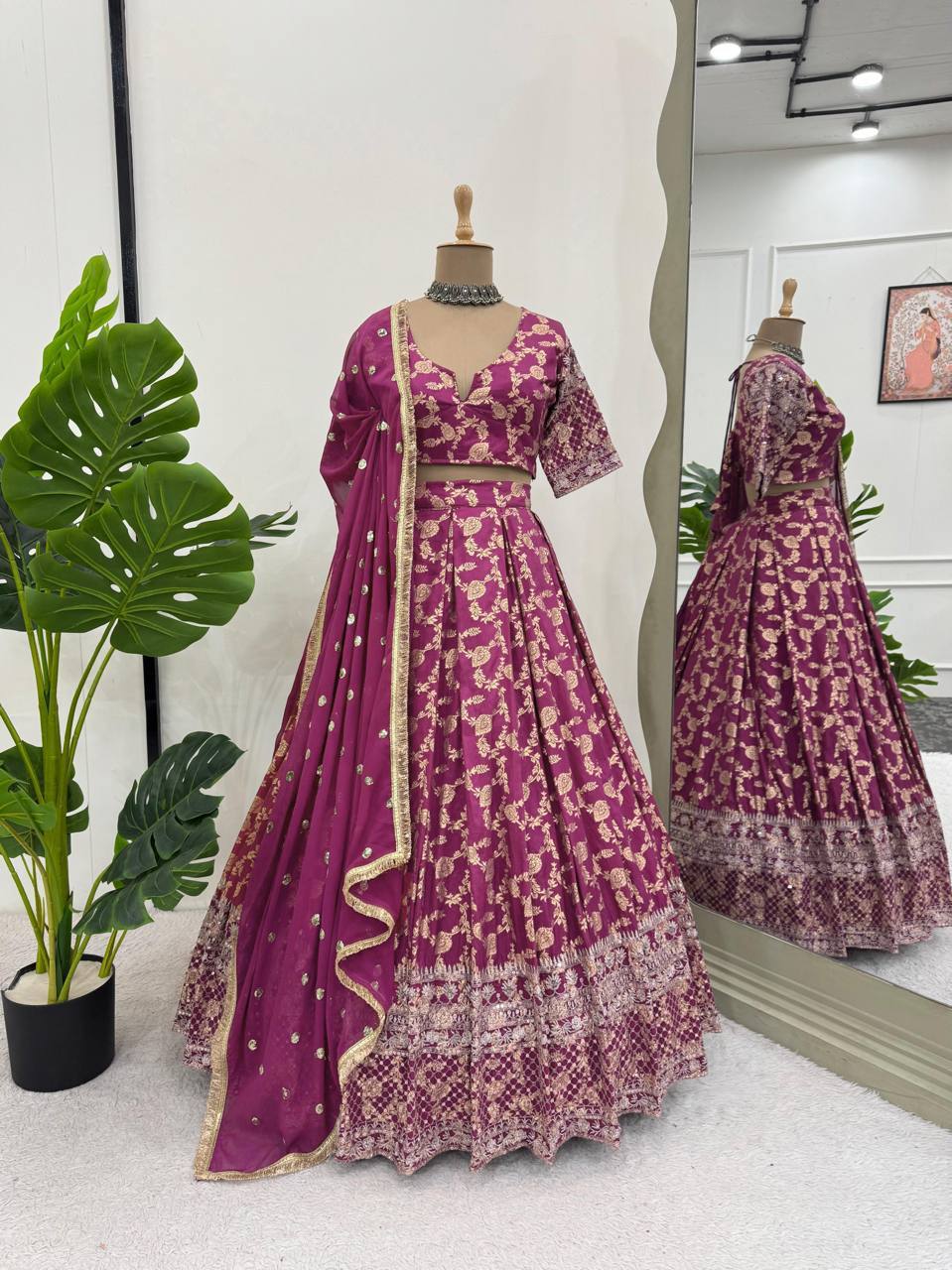 Heavy Embroidery Designer Lehenga