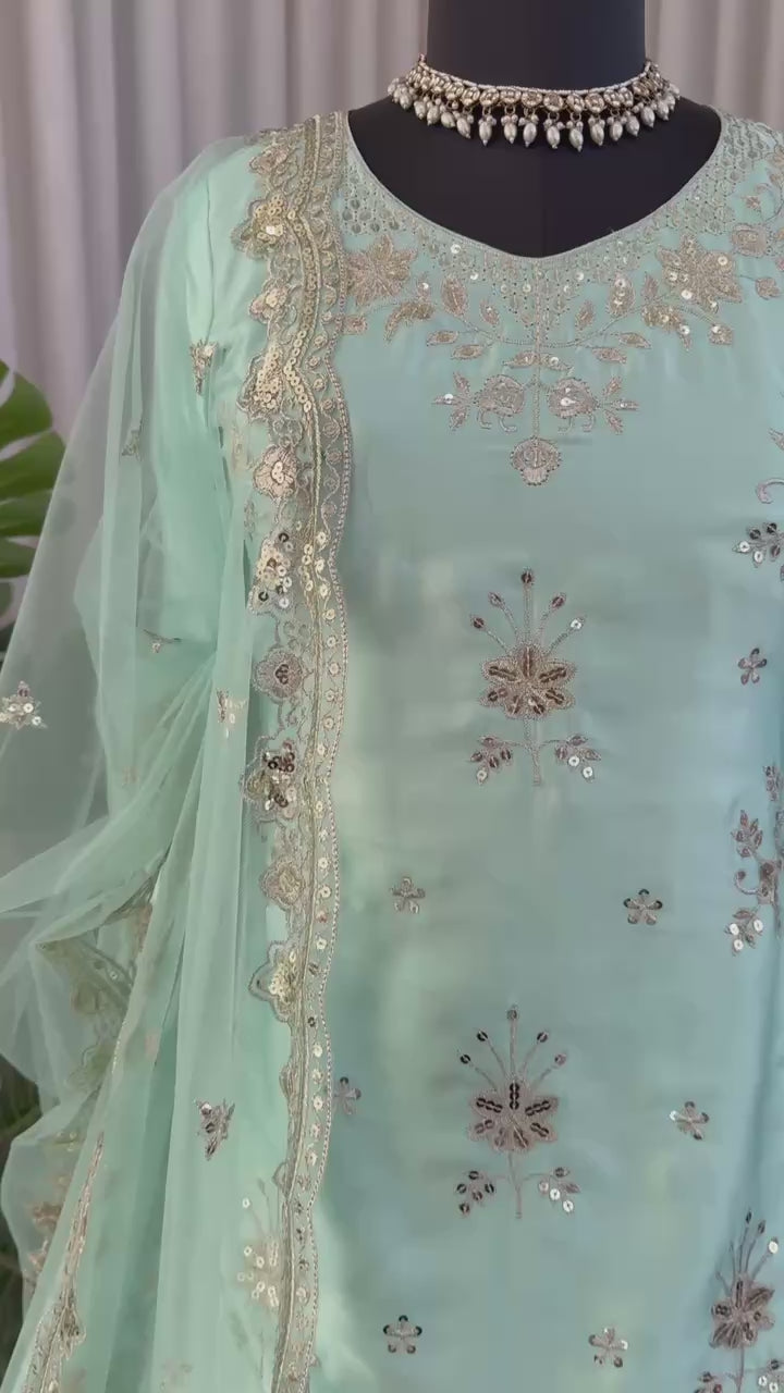 Women's Designer Japan Satin Lehenga Set